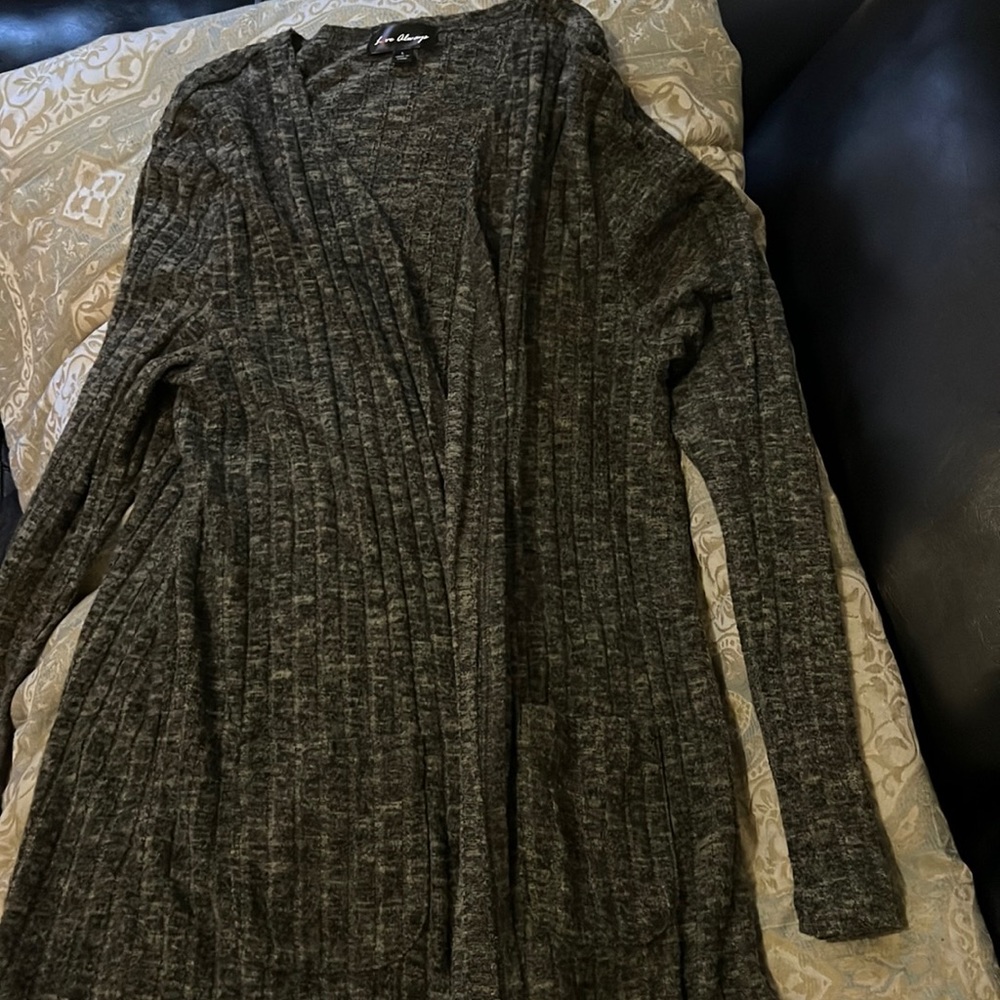Love always never worn large Long sleeve grey cardigan